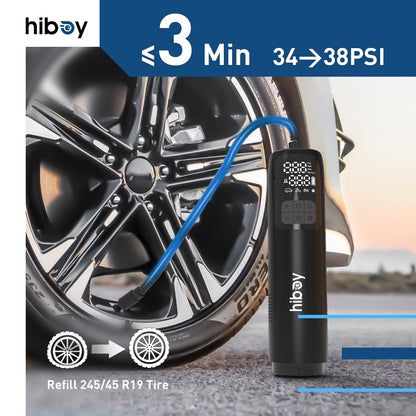 Hiboy Electric Portable Inflator Pump 2-in-1 Vacuum Cleaner for Car Bicycle Ball Tire