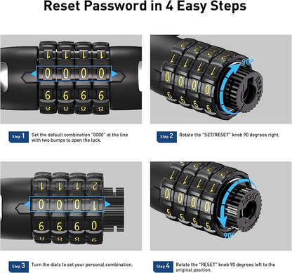 Hiboy Password Cable Lock for Bike and Escooter