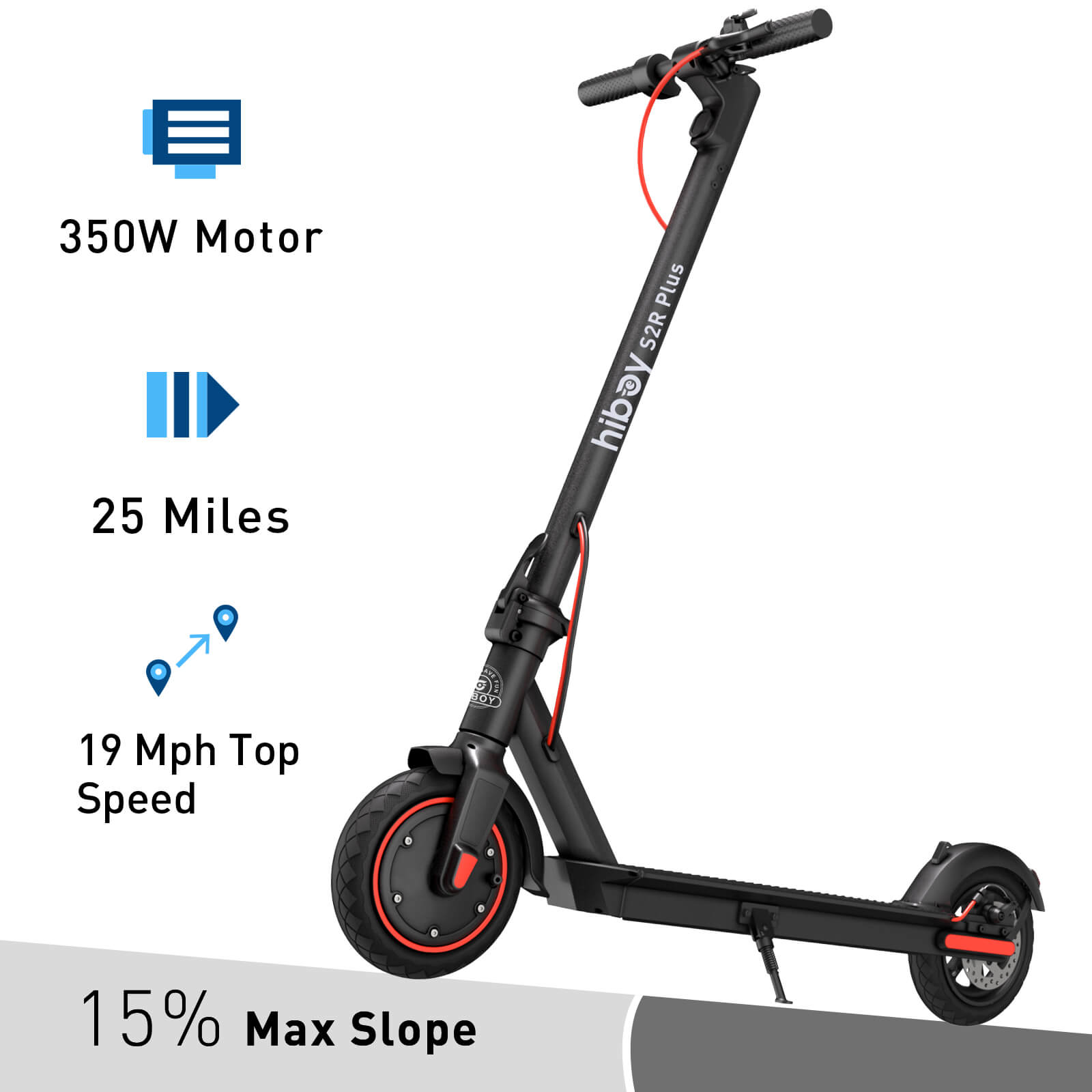 Electric Scooter Adults, Up to 28 Miles Range & 18.8 MPH, 10 Air