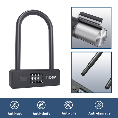 Hiboy U-Lock built-in password lock for Bike And Scooter