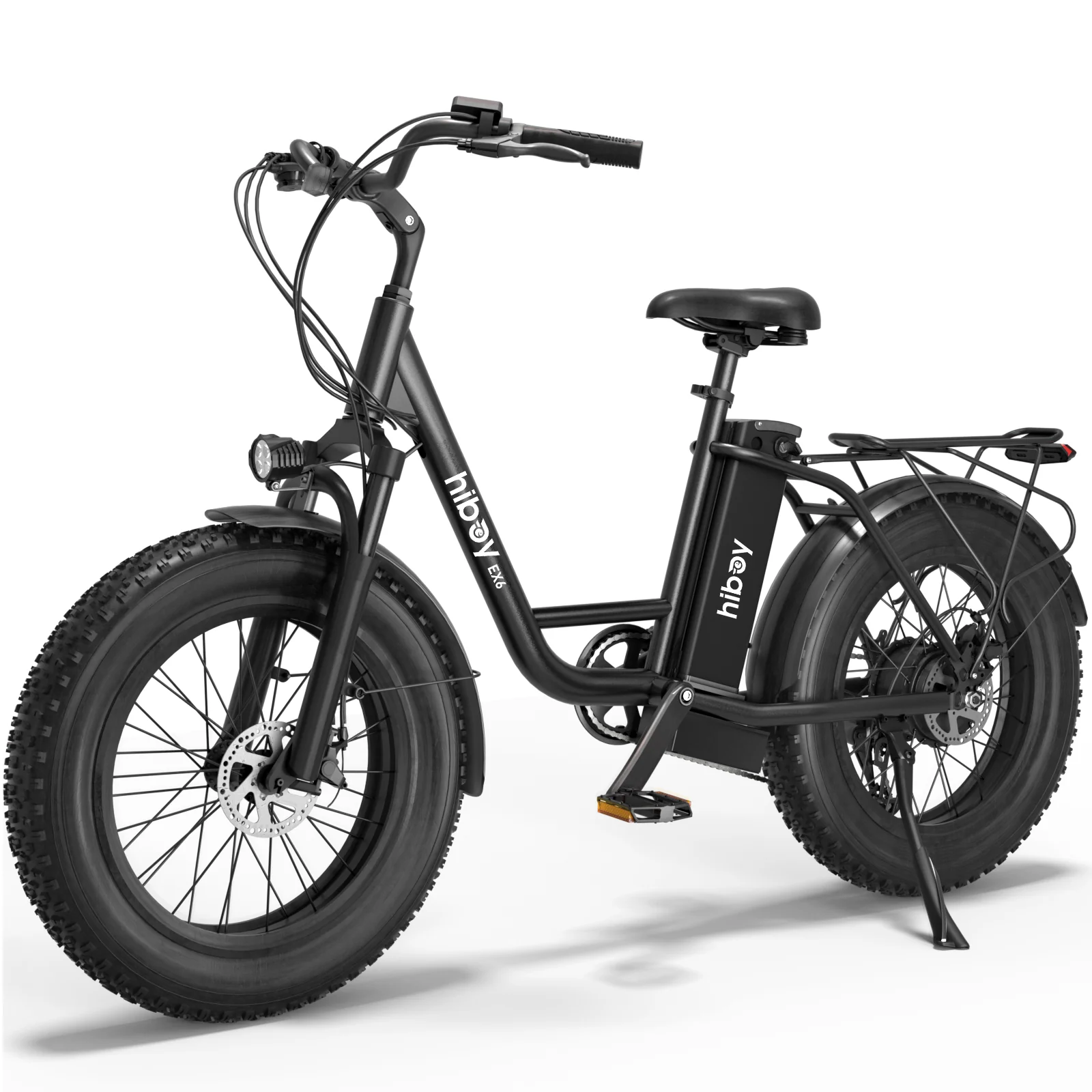 Hiboy EX6 Step thru Fat Tire Electric Bike Canada Electric Utility Bike 500W 48V 15AH 32KM H Black